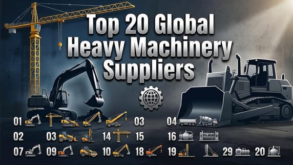The Top 20 Global Heavy Machinery Suppliers & Sourcing Evaluation